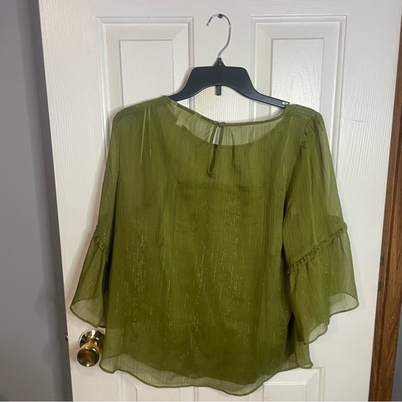 LC Lauren Conrad Tops - LC Lauren Conrad Olive Green Blouse